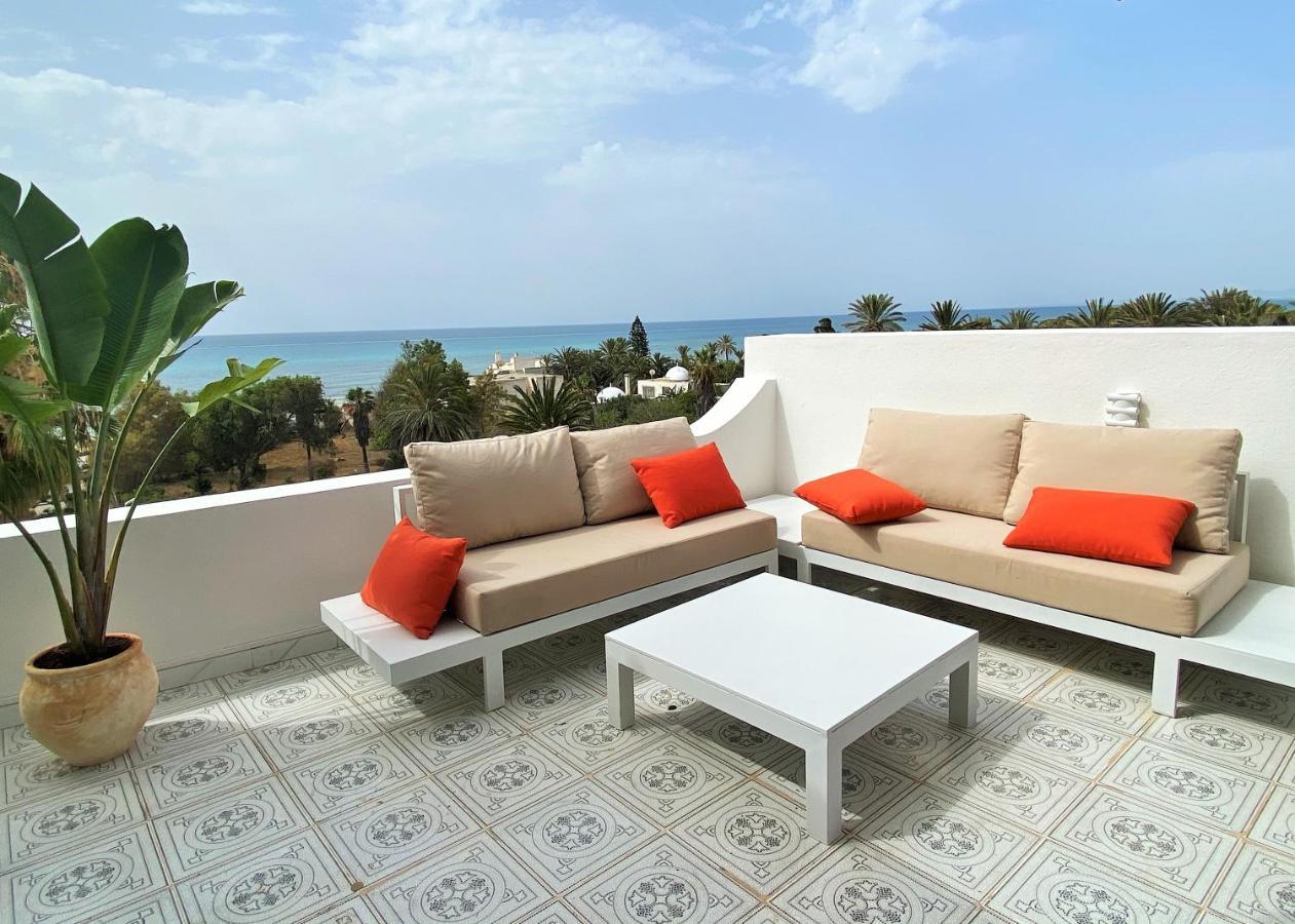 Roof Top Pied Dans L'Eau Panoramic View, 80 Meters From Seaside Hammamet Exterior photo