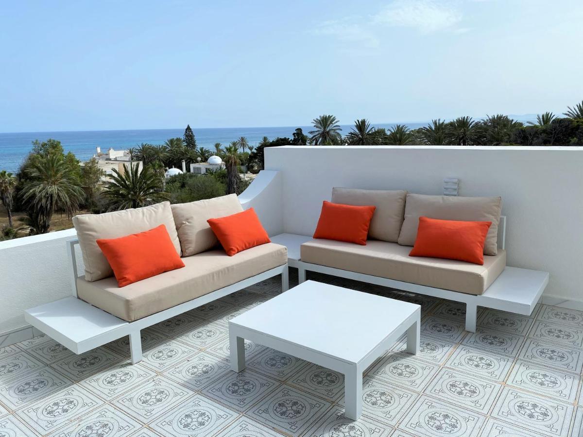 Roof Top Pied Dans L'Eau Panoramic View, 80 Meters From Seaside Hammamet Exterior photo