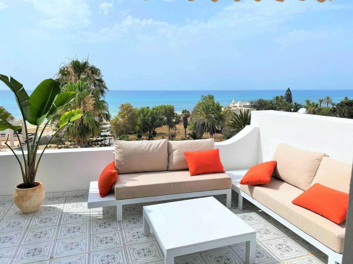 Roof Top Pied Dans L'Eau Panoramic View, 80 Meters From Seaside Hammamet Exterior photo